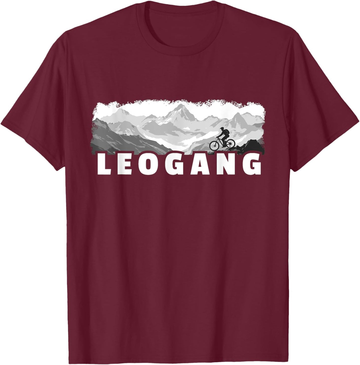 Leogang Austria Mountain Biking MTB Cycling T-Shirt - T-Shirt | Maroon