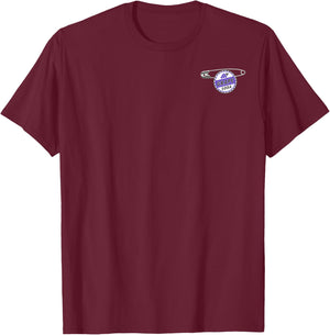 Disney Pixar Up Grape Soda Ellie Badge Small Pocket Logo T-Shirt - T-Shirt | Maroon