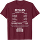 Acts 4 12 Bible Verse Jesus Christ Christian T-Shirt - T-Shirt | Maroon
