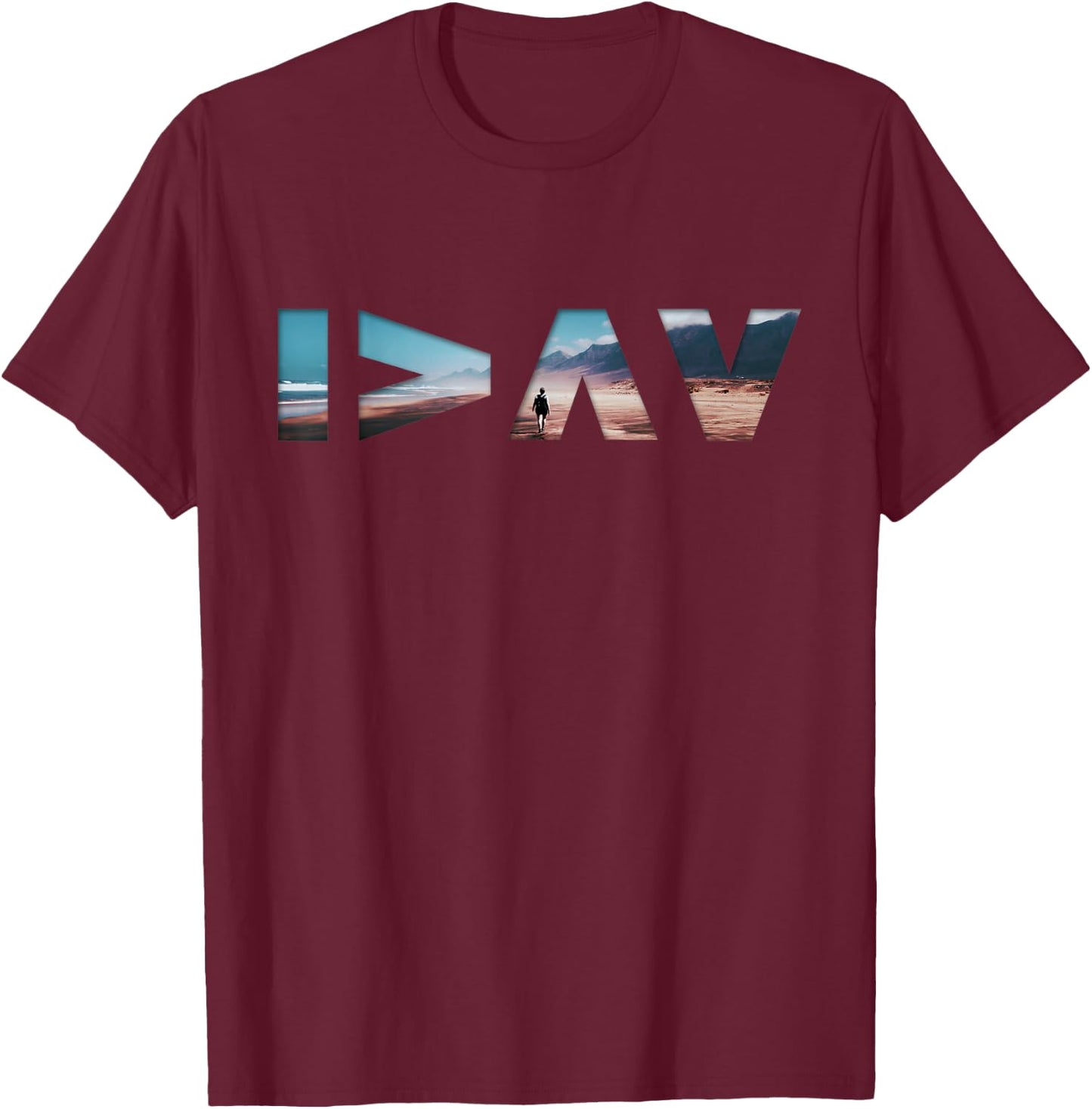 I Am Greater Than My Highs and Lows Desert Men Women T-Shirt - T-Shirt | Maroon