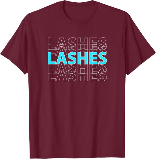 LASHES Shirt Eyelash Extensions for Lash Boss T-Shirt - T-Shirt | Maroon