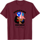 African American Puerto Rican Girl Afro Puerto Rico PR Flag T-Shirt - T-Shirt | Maroon