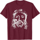 Jesus Christ Face T-Shirt - T-Shirt | Maroon