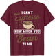 Espresso Coffee Bean Brewing Decaf Caffeine Lover Barista T-Shirt - T-Shirt | Maroon