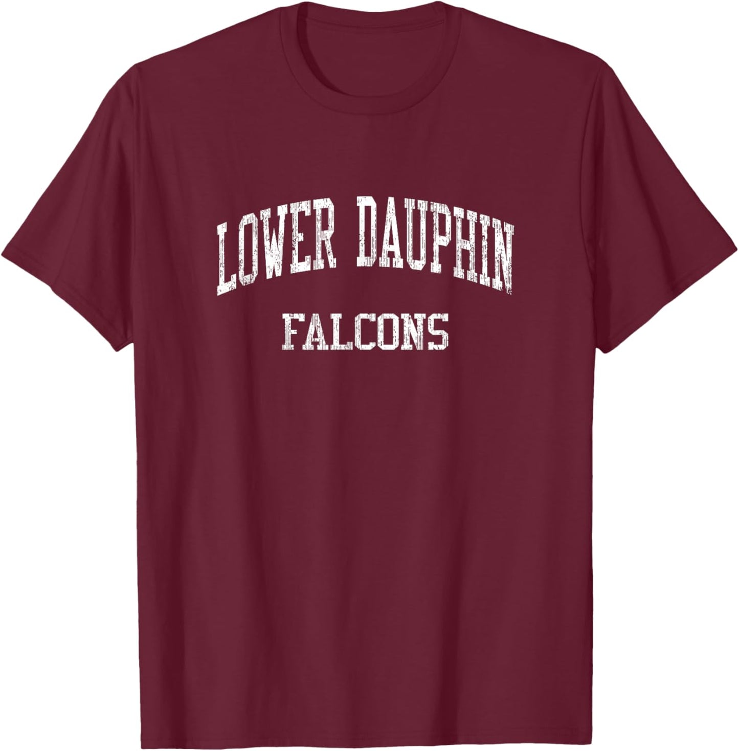 Lower Dauphin High School HS Hummelstown PA Vintage Sports T-Shirt - T-Shirt | Maroon