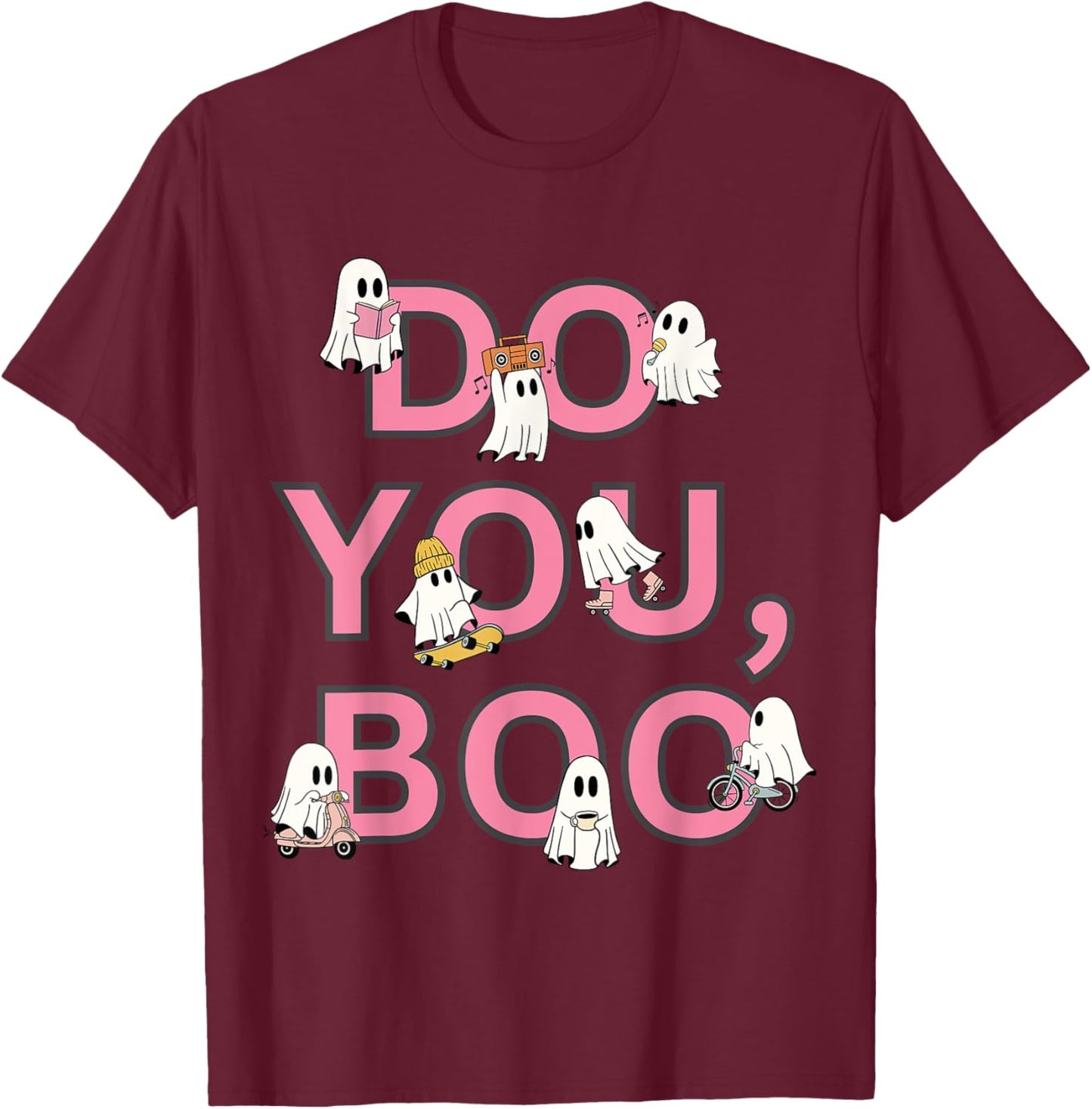 Do You Boo cute ghost Halloween T-Shirt - T-Shirt | Maroon