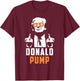Donald Pump Bitcoin Funny Trump 2024 Crypto American Flag T-Shirt - T-Shirt | Maroon
