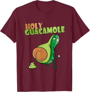 Avocado Guacamole Costume Guacamole Pajamas Holy Guacamole T-Shirt - T-Shirt | Maroon