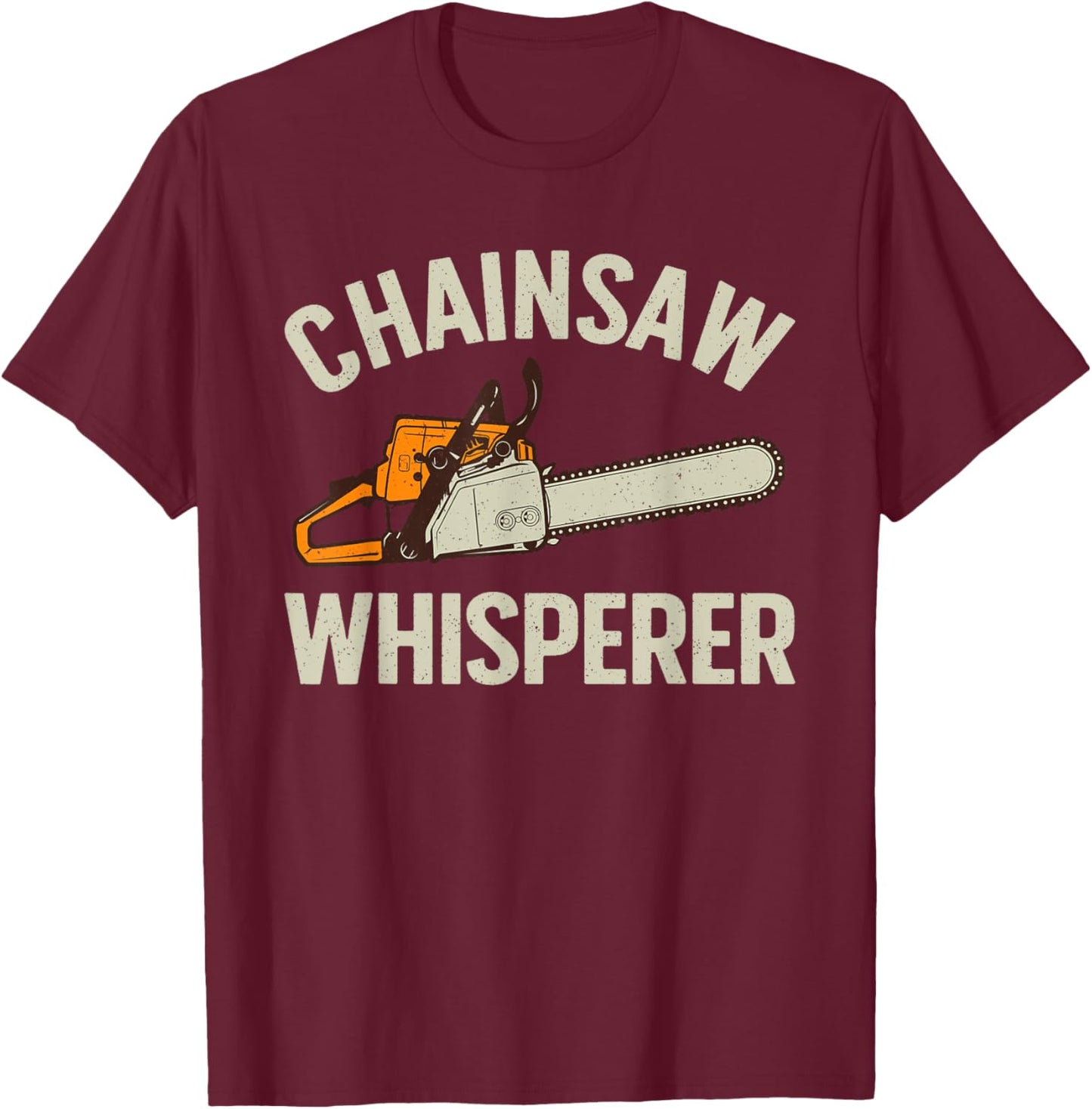 Funny Lumberjack Women Logger Lumberjack Chainsaw T-Shirt - T-Shirt | Maroon