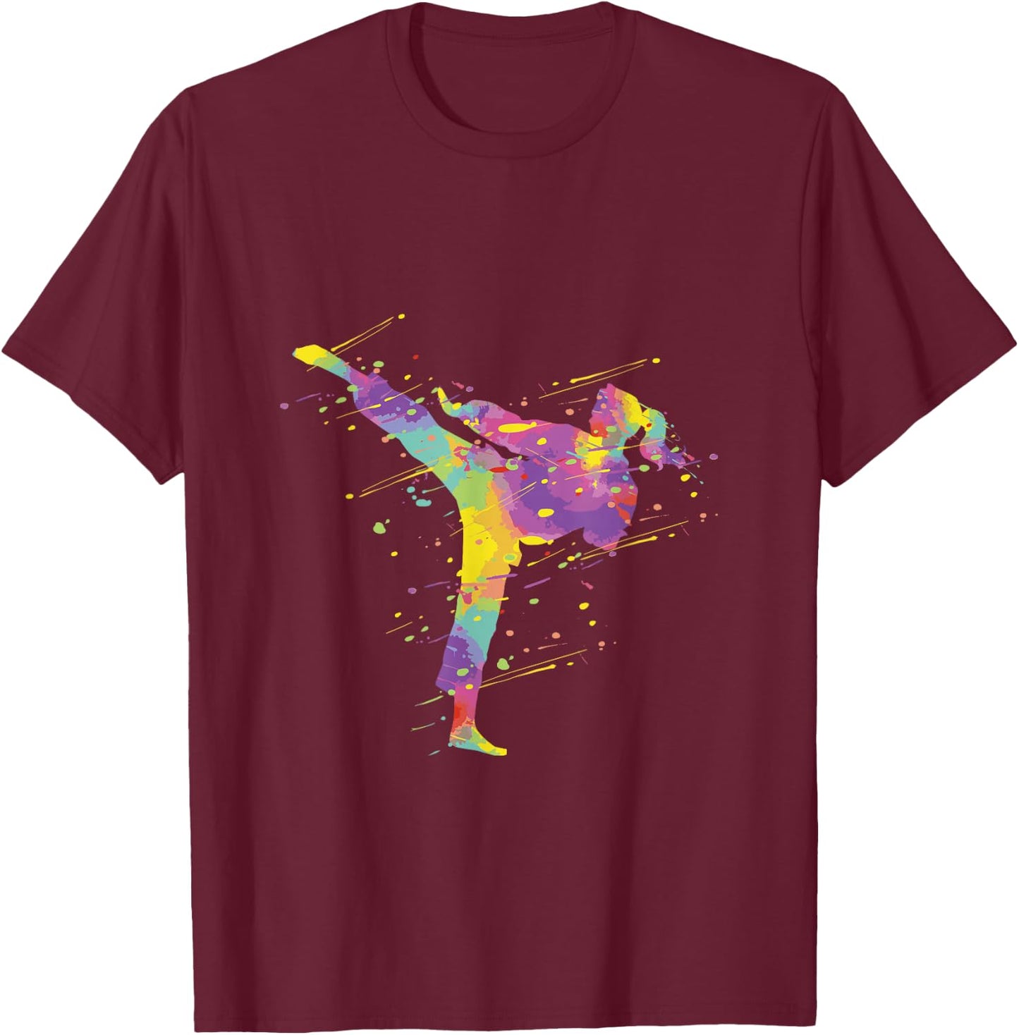 Karate Girl T-Shirt - T-Shirt | Maroon