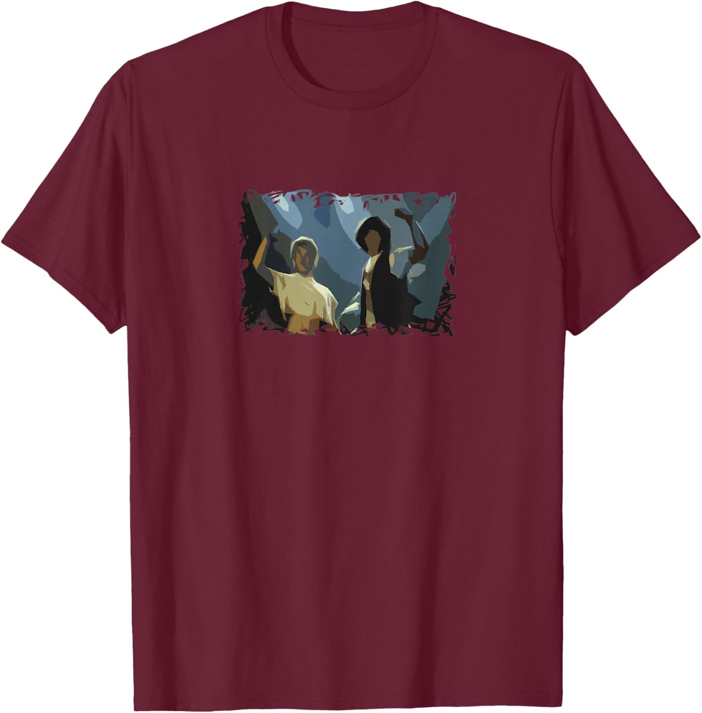 Bill and Ted Excellent 80s Retro T-Shirt - T-Shirt | Maroon
