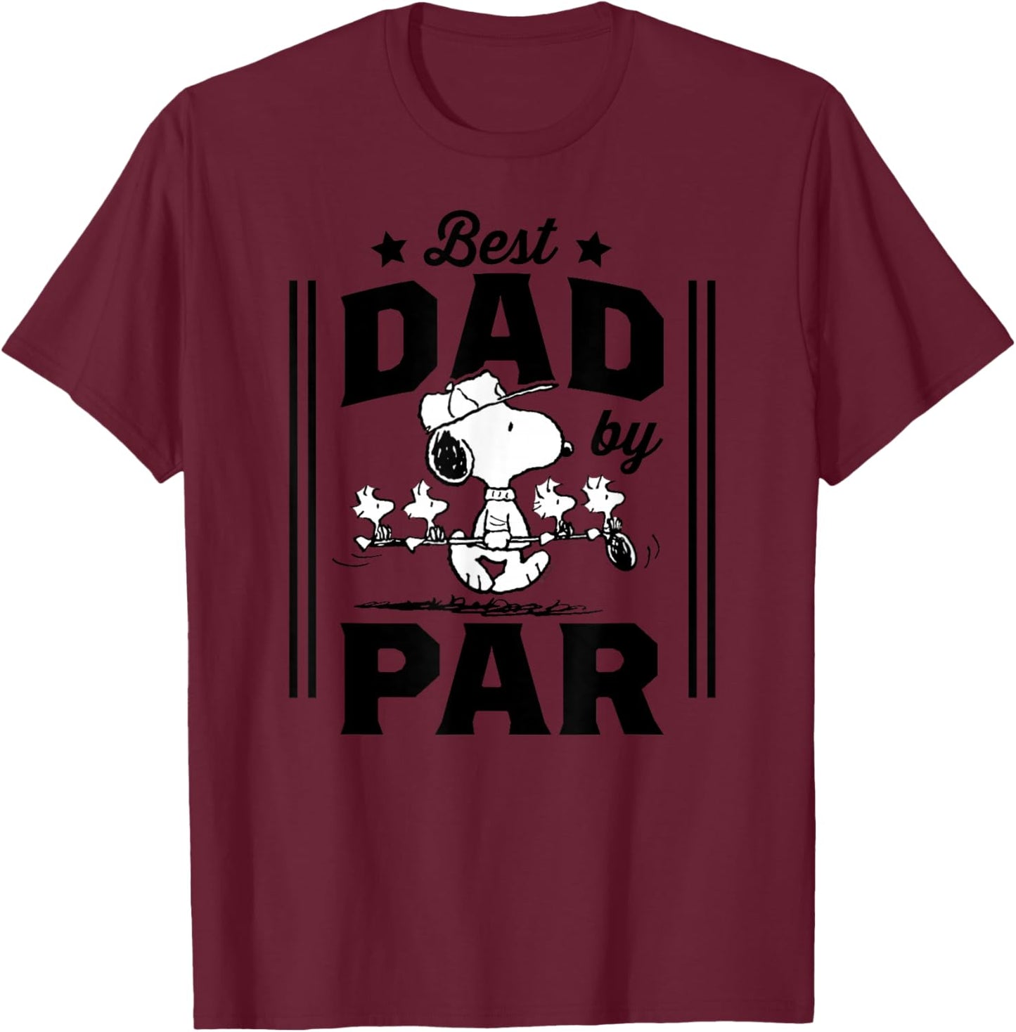 Best Dad By Par T-Shirt - T-Shirt | Maroon