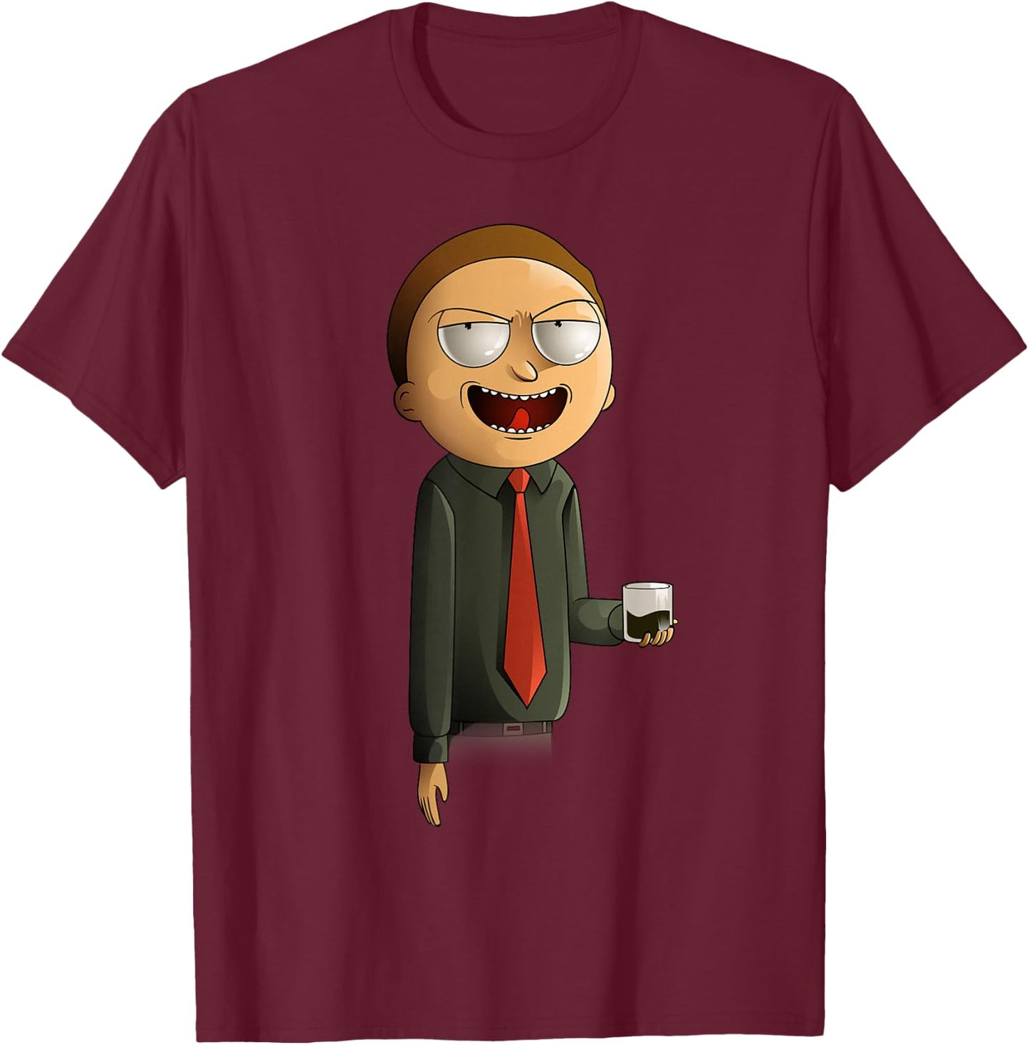 Rick and Morty Shirt President Morty T-Shirt - T-Shirt | Maroon
