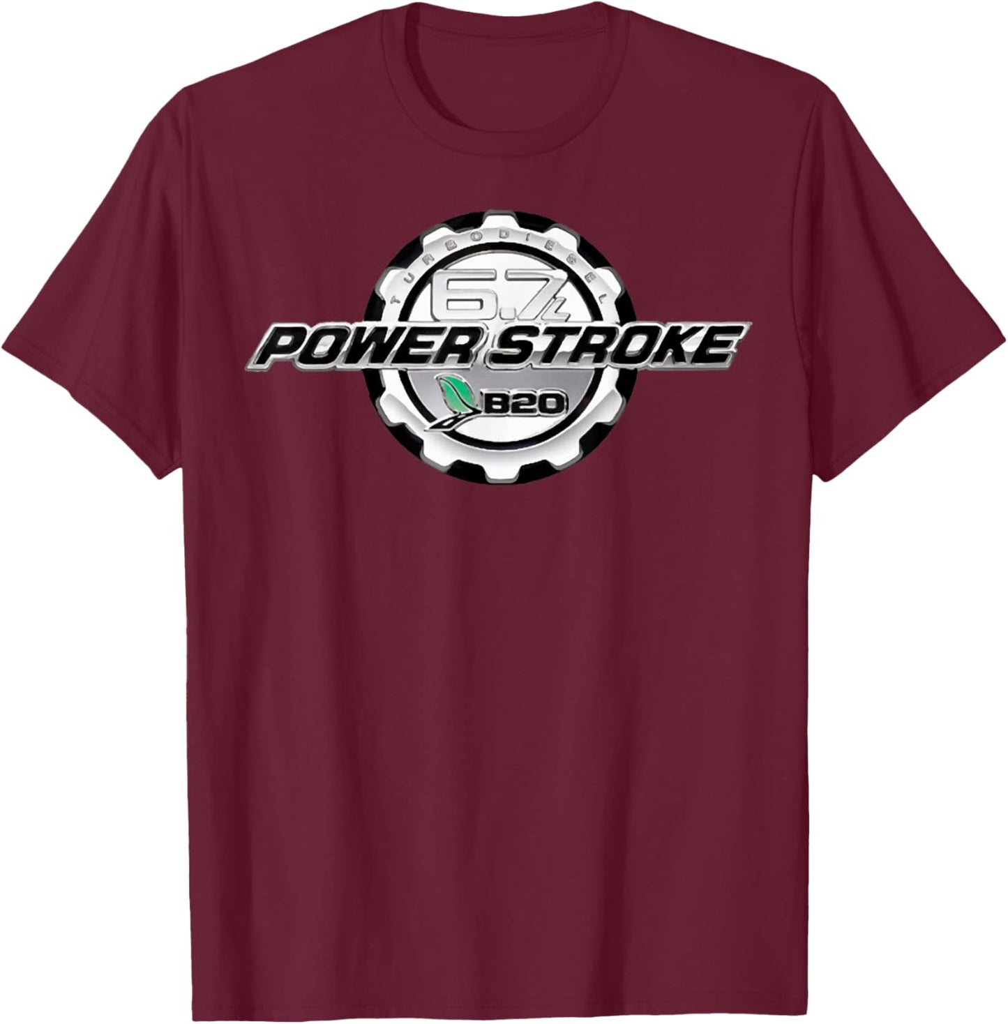 I'm not old I'm a classic OBS Co. 6.7 powerstroke obs f350 f250 f150 , Small, Black T-Shirt - T-Shirt | Maroon