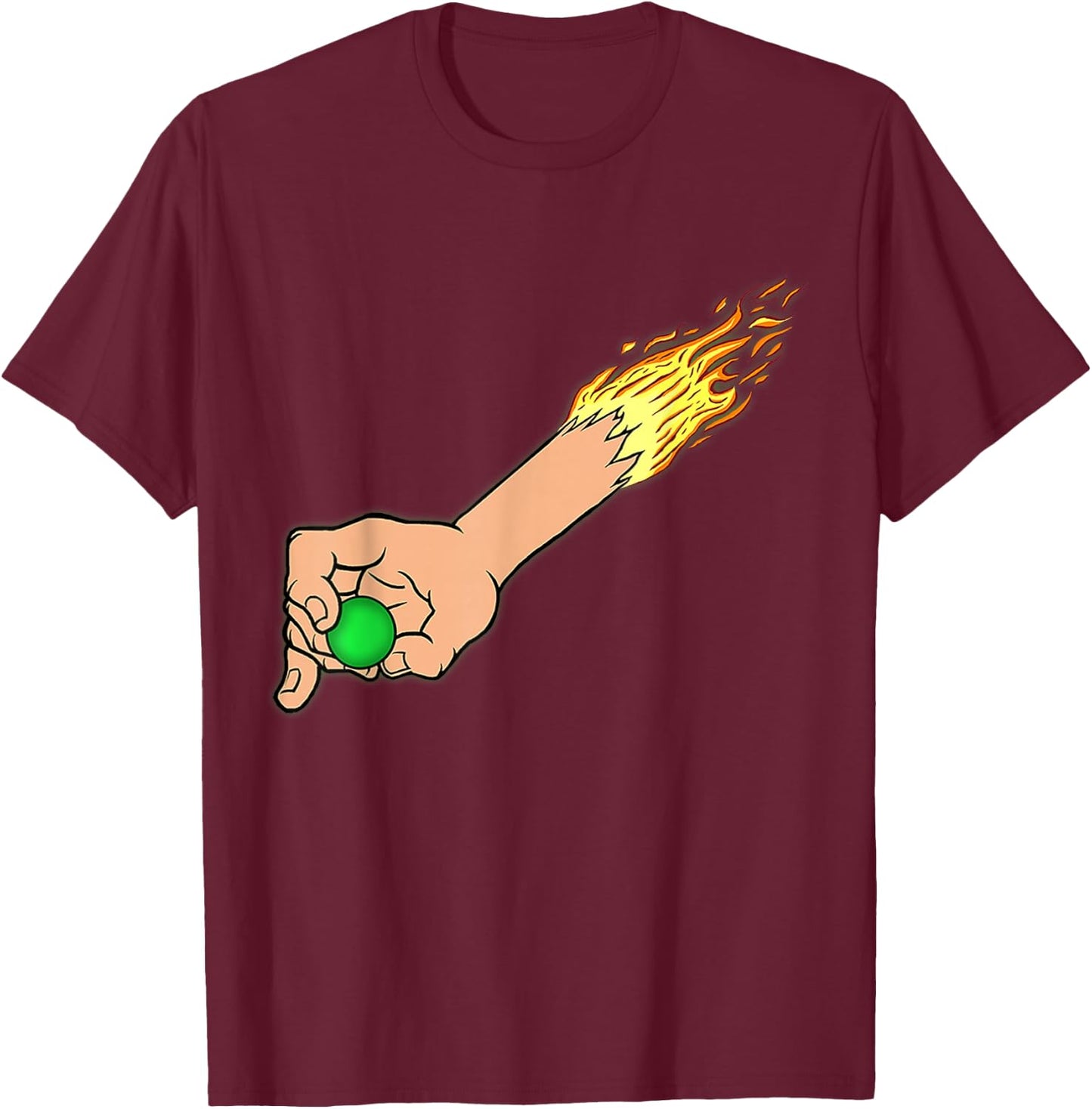 Heavy Metal Hand of Hanover Fiste T-Shirt - T-Shirt | Maroon