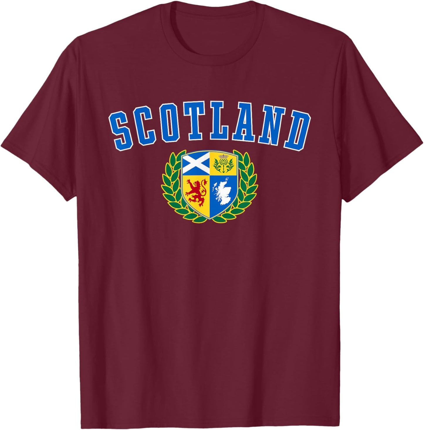 Scotland Crest T-Shirt - T-Shirt | Maroon