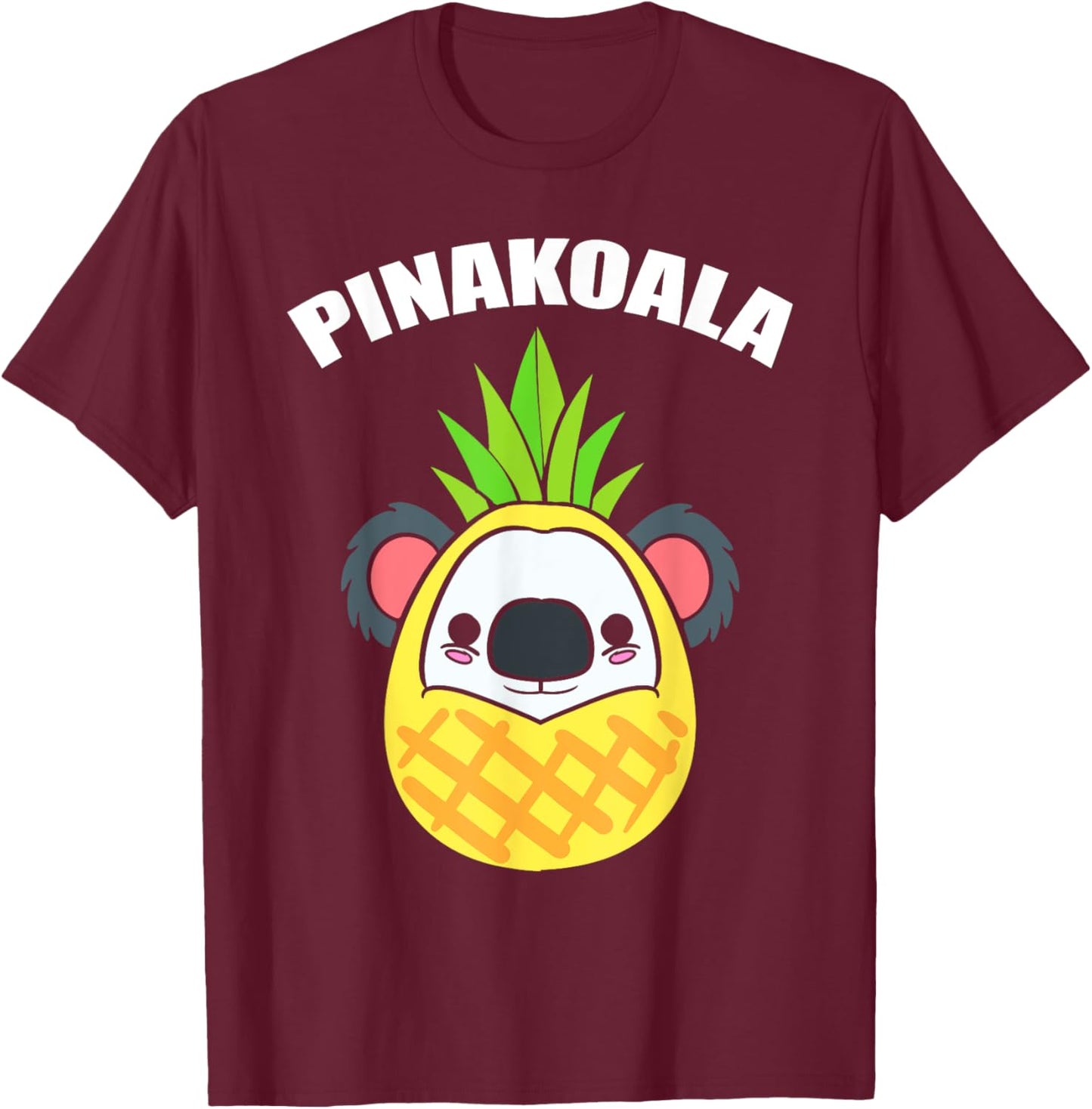 Koala Puns Pineapple Picker T-Shirt - T-Shirt | Maroon