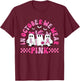 In October We Wear Pink Halloween PCT Breast Cancer T-Shirt - T-Shirt | Maroon
