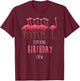 FLOCKING BIRTHDAY CREW Flamingo Birthday Crew Gift T-Shirt - T-Shirt | Maroon