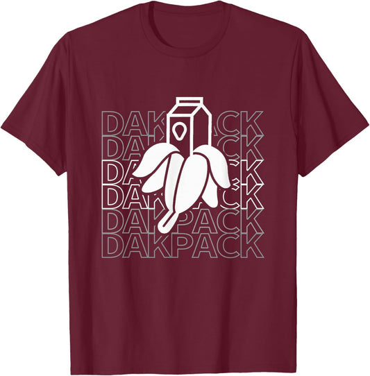 Milky Banana Funny Text Dakpack Vintage Women Kids T-Shirt - T-Shirt | Maroon