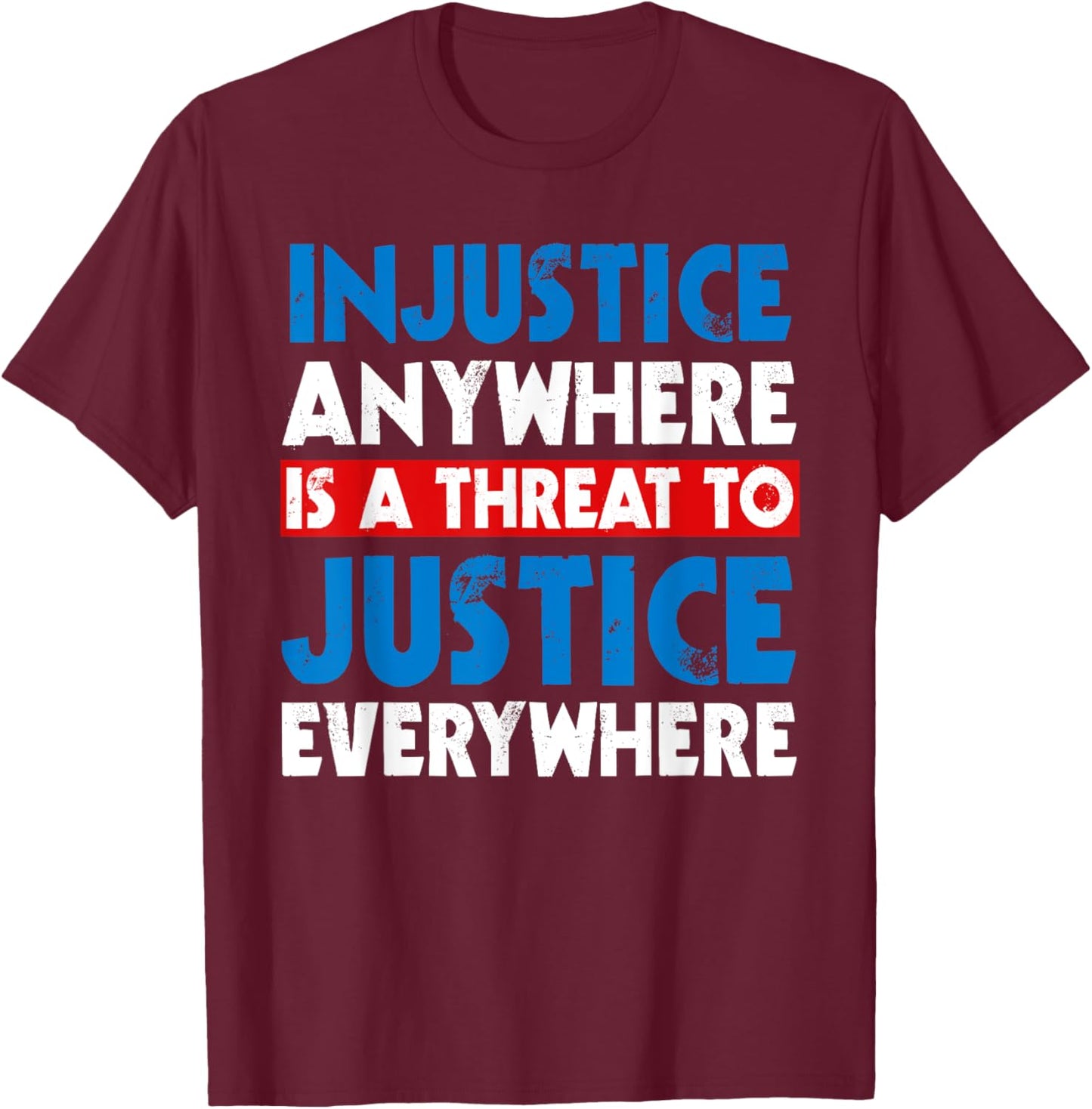 Civil Rights Movement Slogan MLK Day Outfit African American T-Shirt - T-Shirt | Maroon