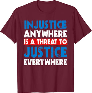 Civil Rights Movement Slogan MLK Day Outfit African American T-Shirt - T-Shirt | Maroon