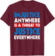 Civil Rights Movement Slogan MLK Day Outfit African American T-Shirt - T-Shirt | Maroon