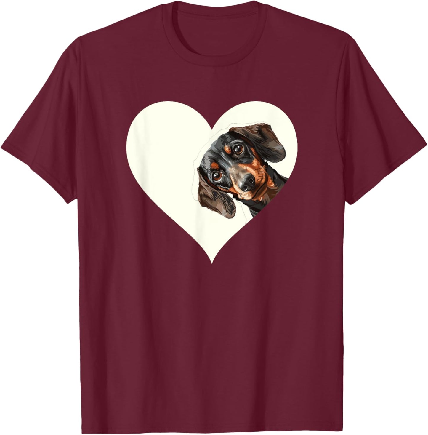 Dachshund Dachshunds T-Shirt - T-Shirt | Maroon