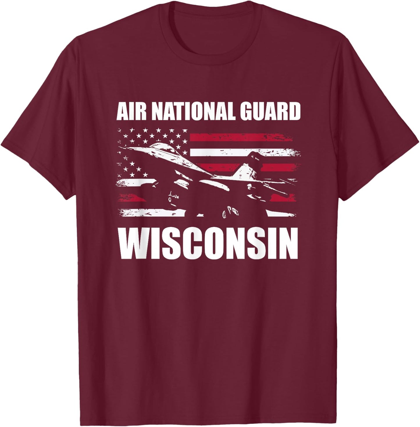 Wisconsin Air National Guard T-Shirt - T-Shirt | Maroon