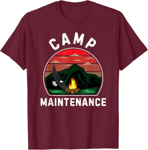Camp Maintenance Retro Summer Camper Staff Camping