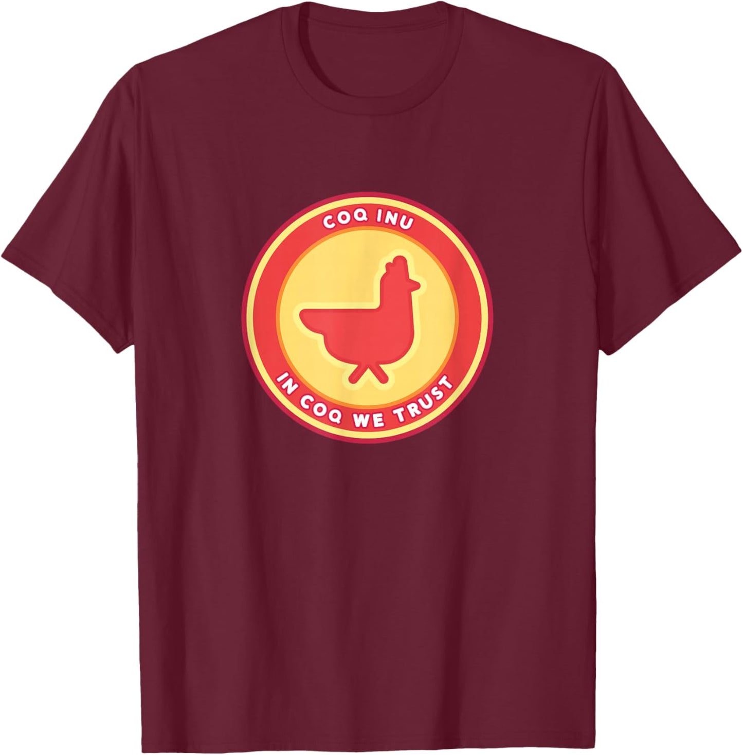 Coq Inu Meme Coq Inu Crypto Coq Inu T-Shirt - T-Shirt | Maroon
