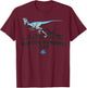 Jurassic World Boys' Raptor Running Club , Grey, Small T-Shirt - T-Shirt | Maroon