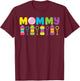 Mommy Bubble Birthday Party Bubble Wands Themed Matching T-Shirt - T-Shirt | Maroon