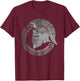 Spartan Warrior Helmet Ancient Greek Vintage T-Shirt - T-Shirt | Maroon