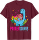 PARKERSAURUS Personalized Name PARKER Dino Dinosaur Bday T-Shirt - T-Shirt | Maroon