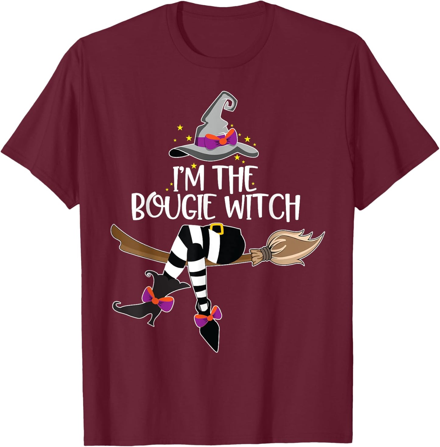 Im the Bougie Witch Halloween Matching Group Costume T-Shirt - T-Shirt | Maroon
