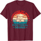 I Survived My Wifes Doctoral Degree Retro Vintage For Wife T-Shirt - T-Shirt | Maroon