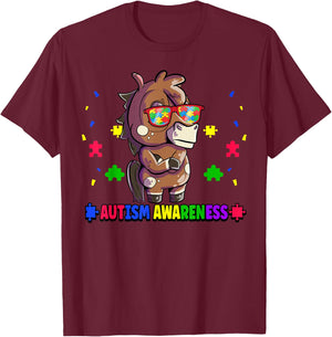 Autism Awareness T-Shirt - T-Shirt | Maroon