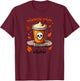 Creepy Cute Pumpkin Spice And Everything Dead Halloween T-Shirt - T-Shirt | Maroon