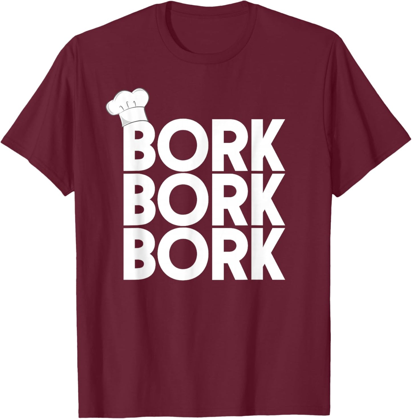 Swedish Chef Funny with Bork T-Shirt - T-Shirt | Maroon