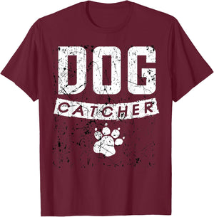 Funny Dog Catcher Costume Halloween Dog Catcher T-Shirt - T-Shirt | Maroon