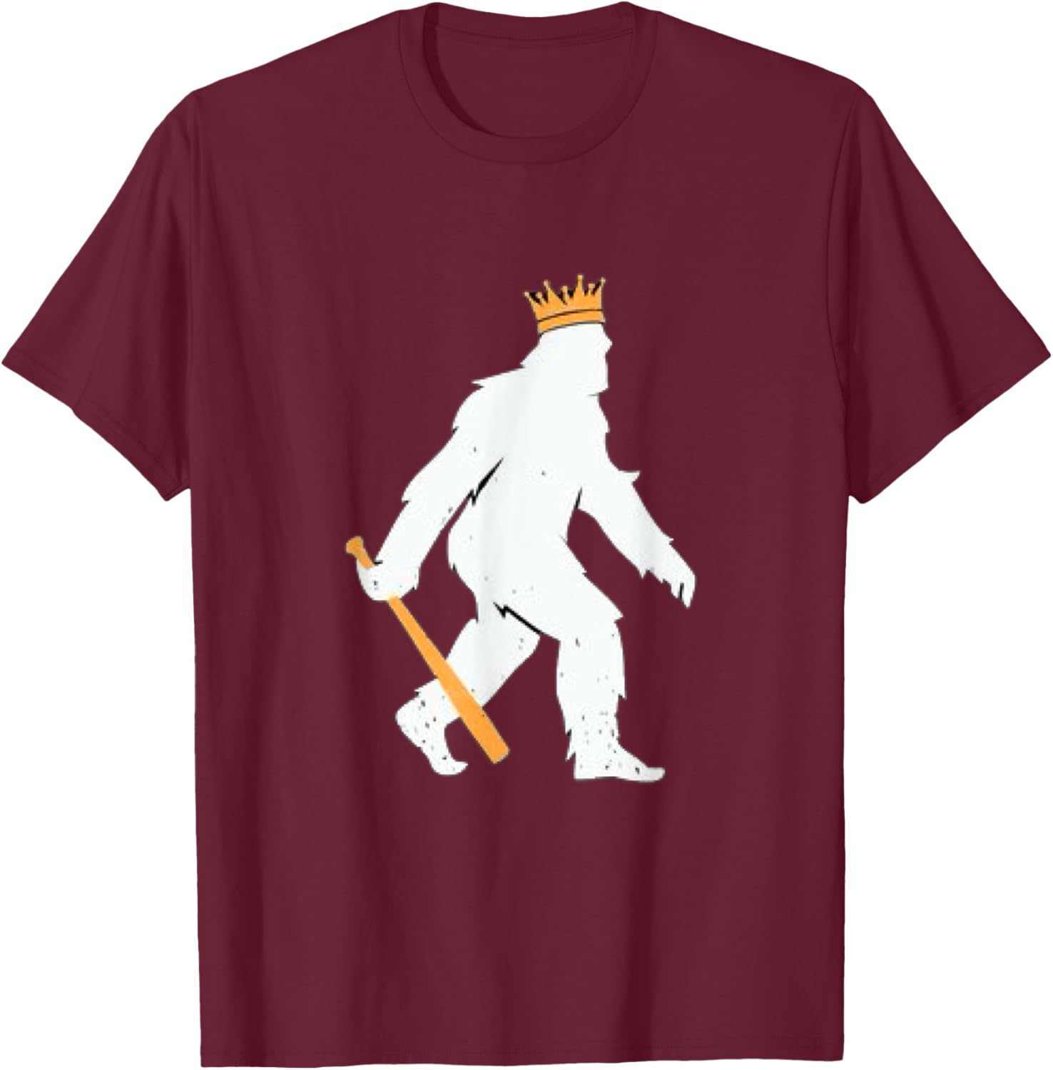 Crowned Pasquatch T-Shirt - T-Shirt | Maroon