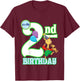 Kids Children's Second Birthday Official Llama Llama Shirt T-Shirt - T-Shirt | Maroon