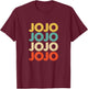 JoJo Name T-Shirt - T-Shirt | Maroon