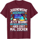 Jugendweihe Geschafft Gamer Spruch T-Shirt - T-Shirt | Maroon