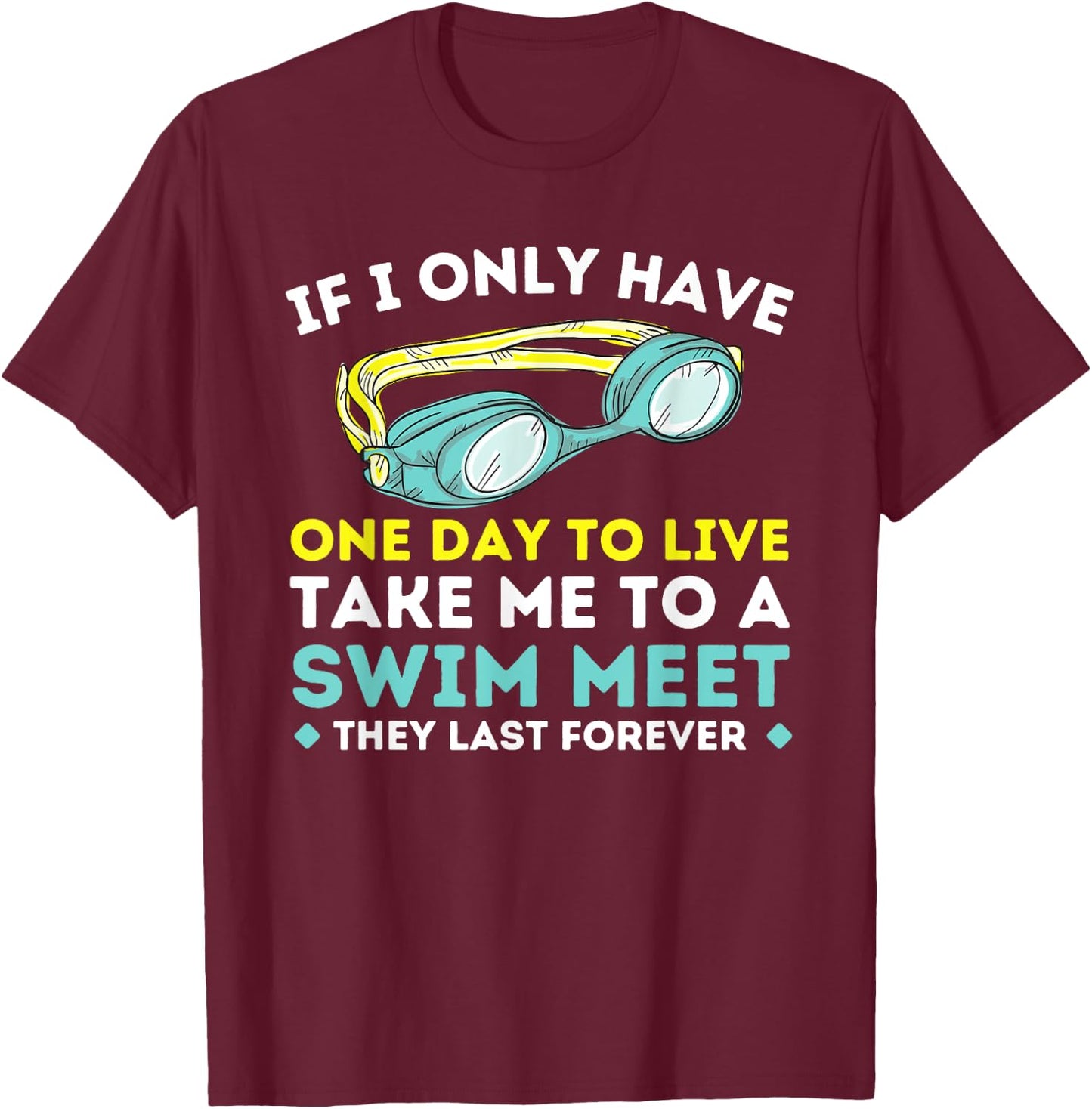 Take Me To A Swim Meet - Swimming Swimmer Water Sports T-Shirt - T-Shirt | Maroon