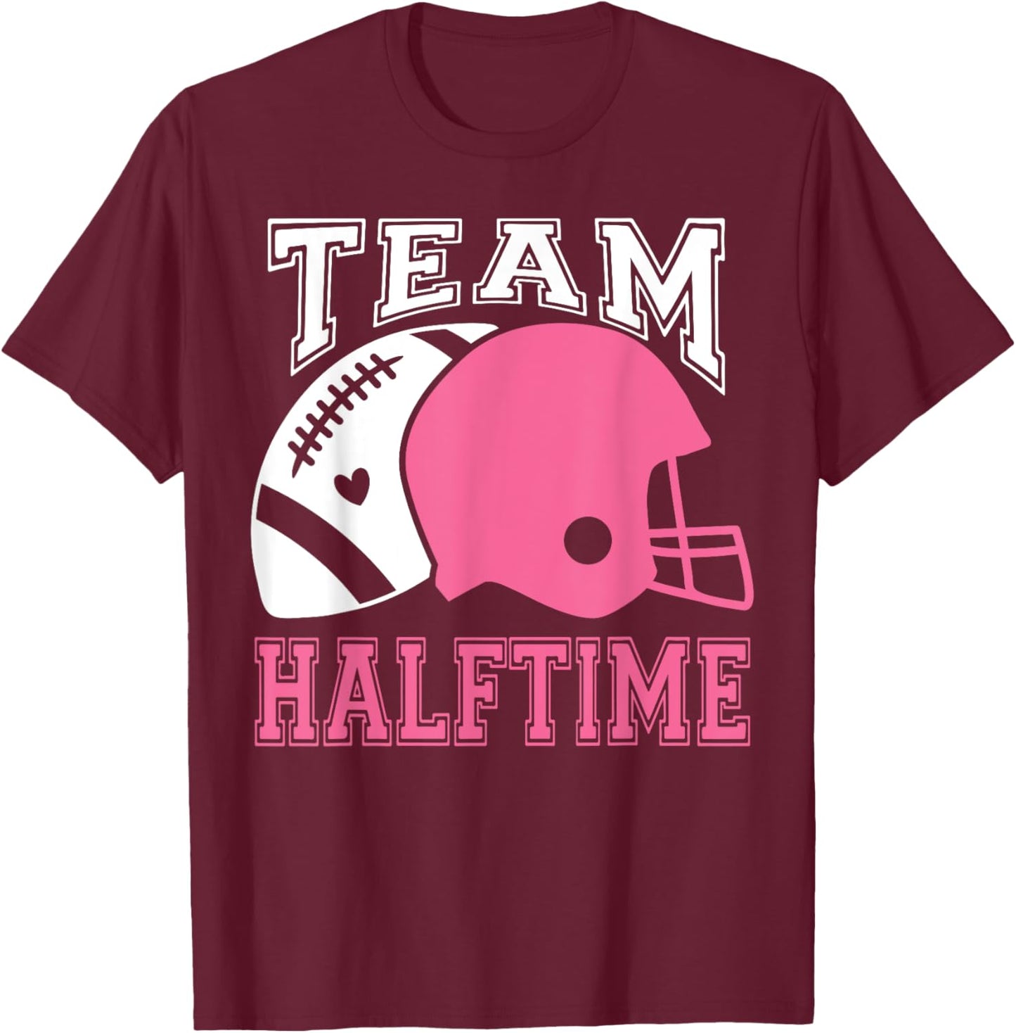 Team Halftime Football Day Group Matching Costume T-Shirt - T-Shirt | Maroon