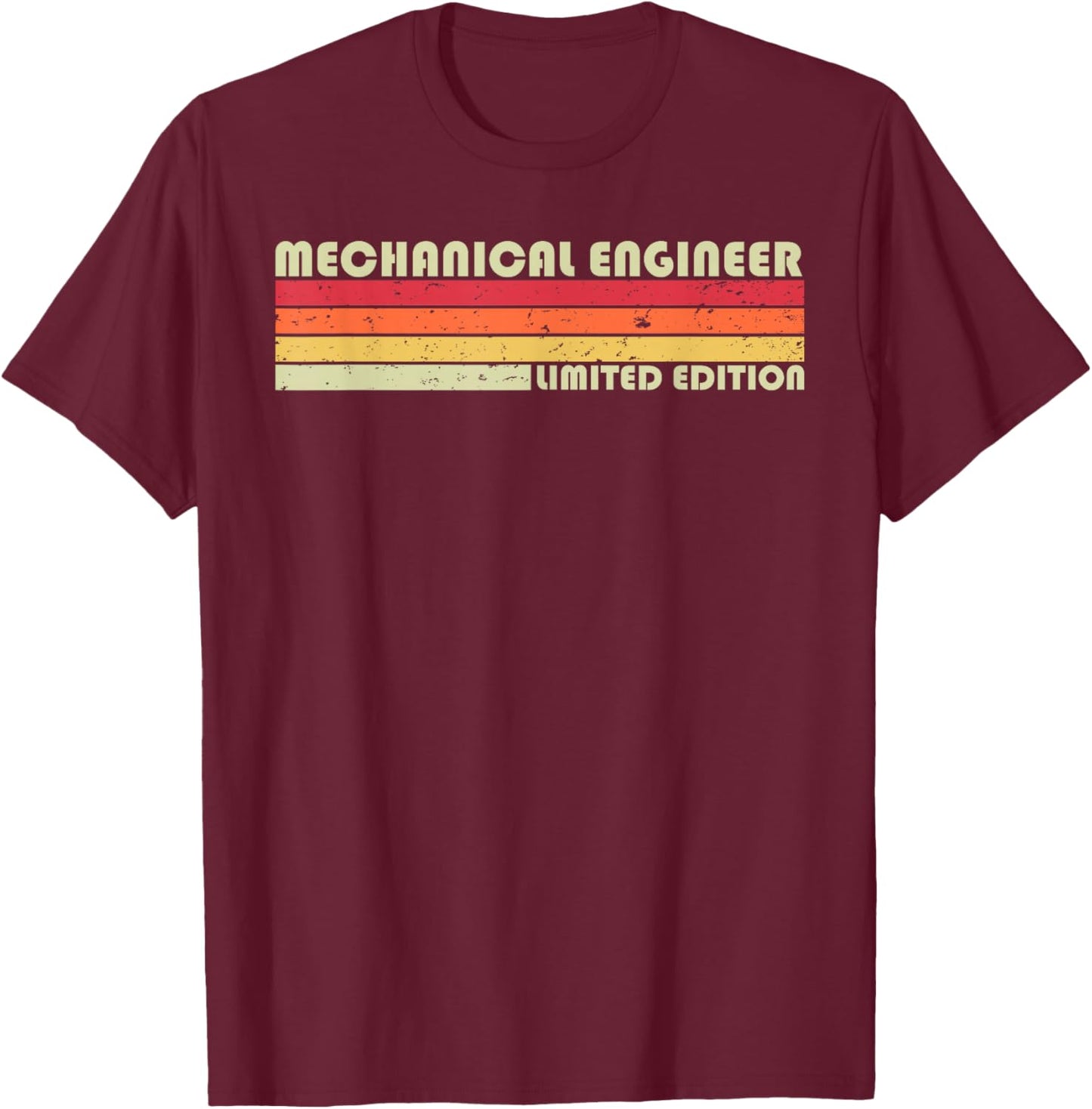 MECHANICAL ENGINEER Funny Job Title Birthday Worker Idea T-Shirt - T-Shirt | Maroon