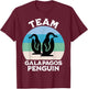 Galapagos Penguin Team Galapagos Penguin T-Shirt - T-Shirt | Maroon
