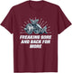 Freaking Sore And Back for More Funny Workout Humor Gym T-Shirt - T-Shirt | Maroon
